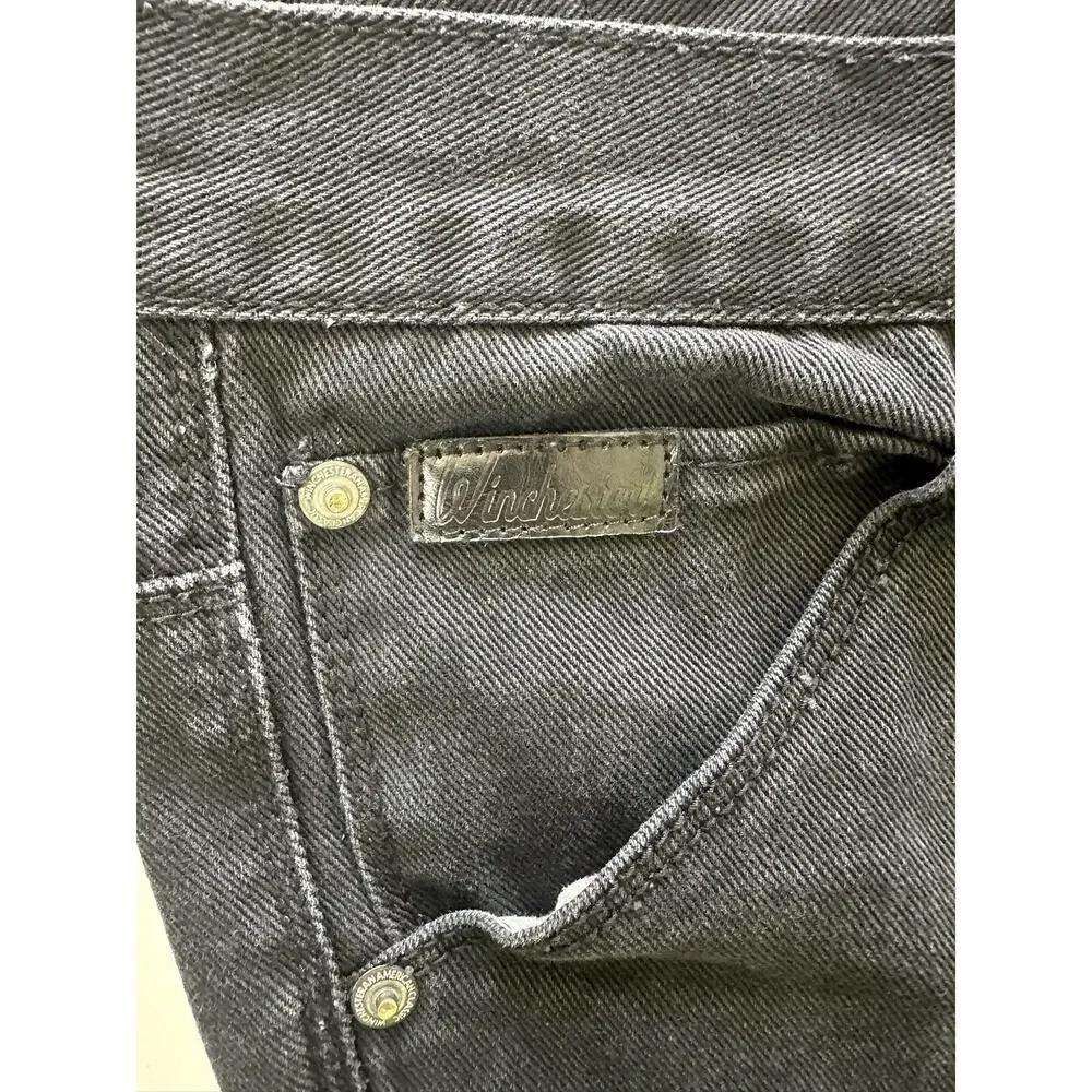 Winchester Men's Jeans American Legend Straight Black Denim Size 44